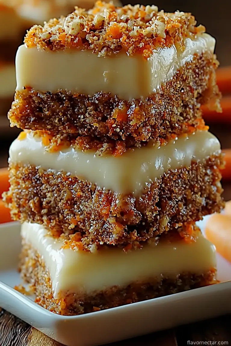Irresistibly Indulgent Carrot Cake Cream Cheese Bars