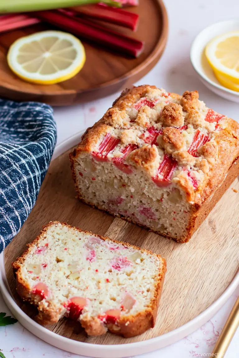 Lemon Rhubarb Bread
