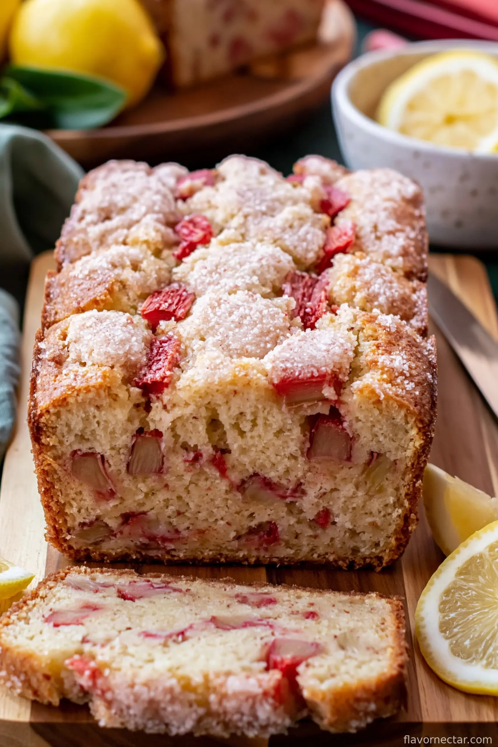 Lemon Rhubarb Bread