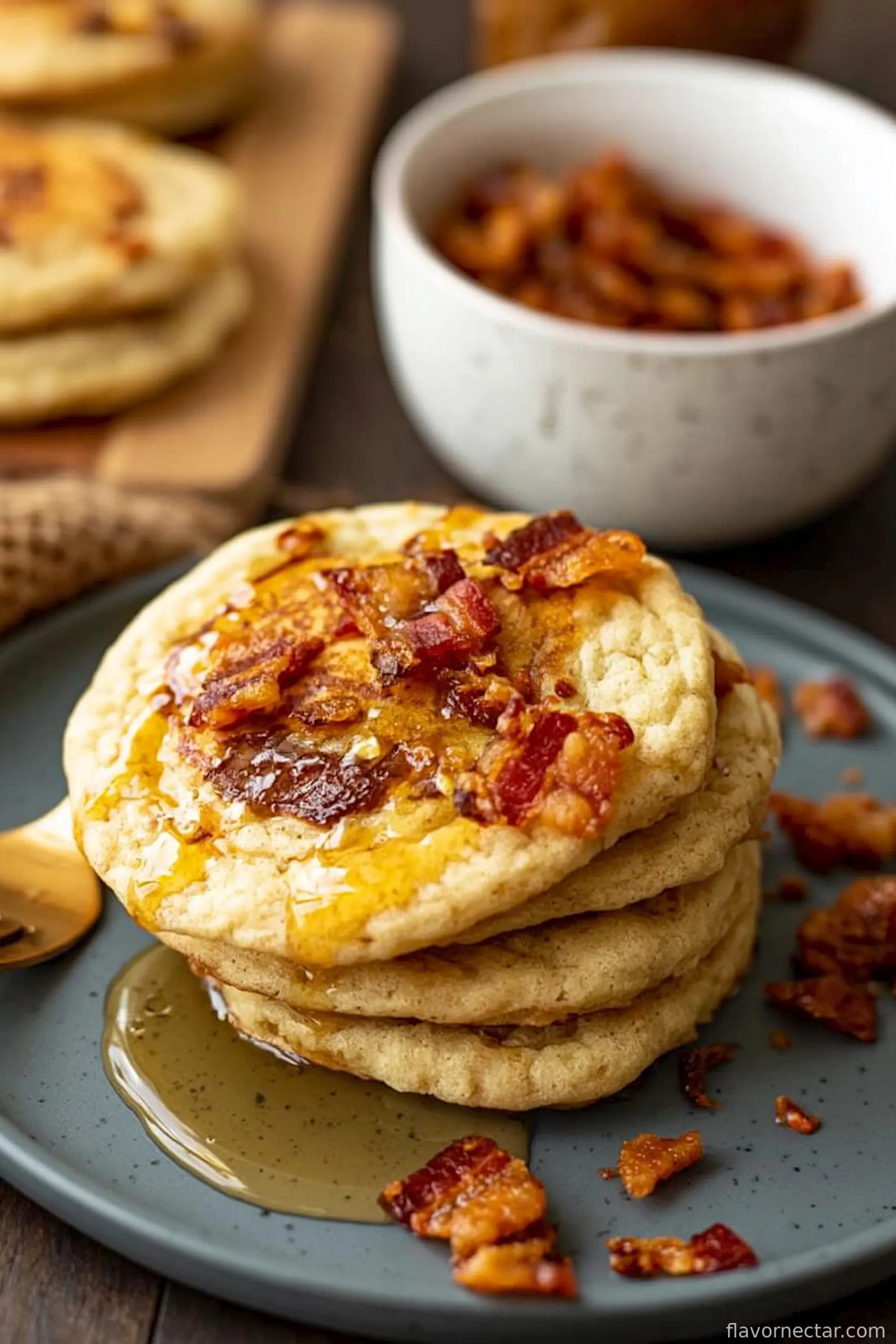 Maple Bacon Pancake Cookies