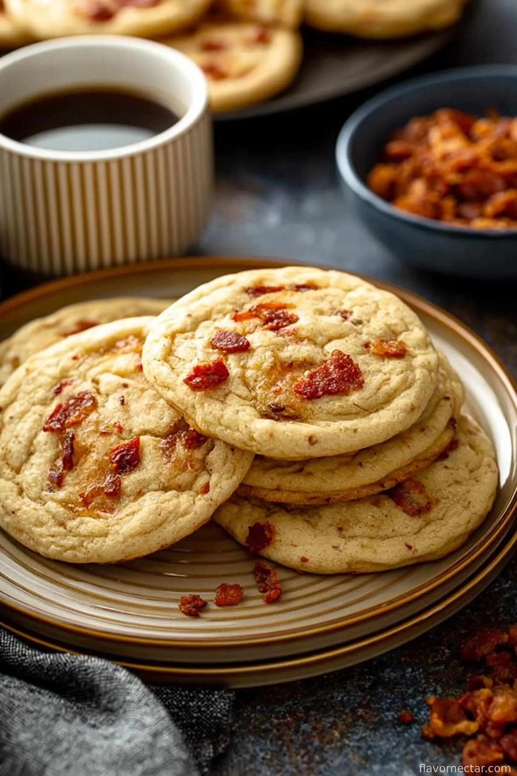 Maple Bacon Pancake Cookies