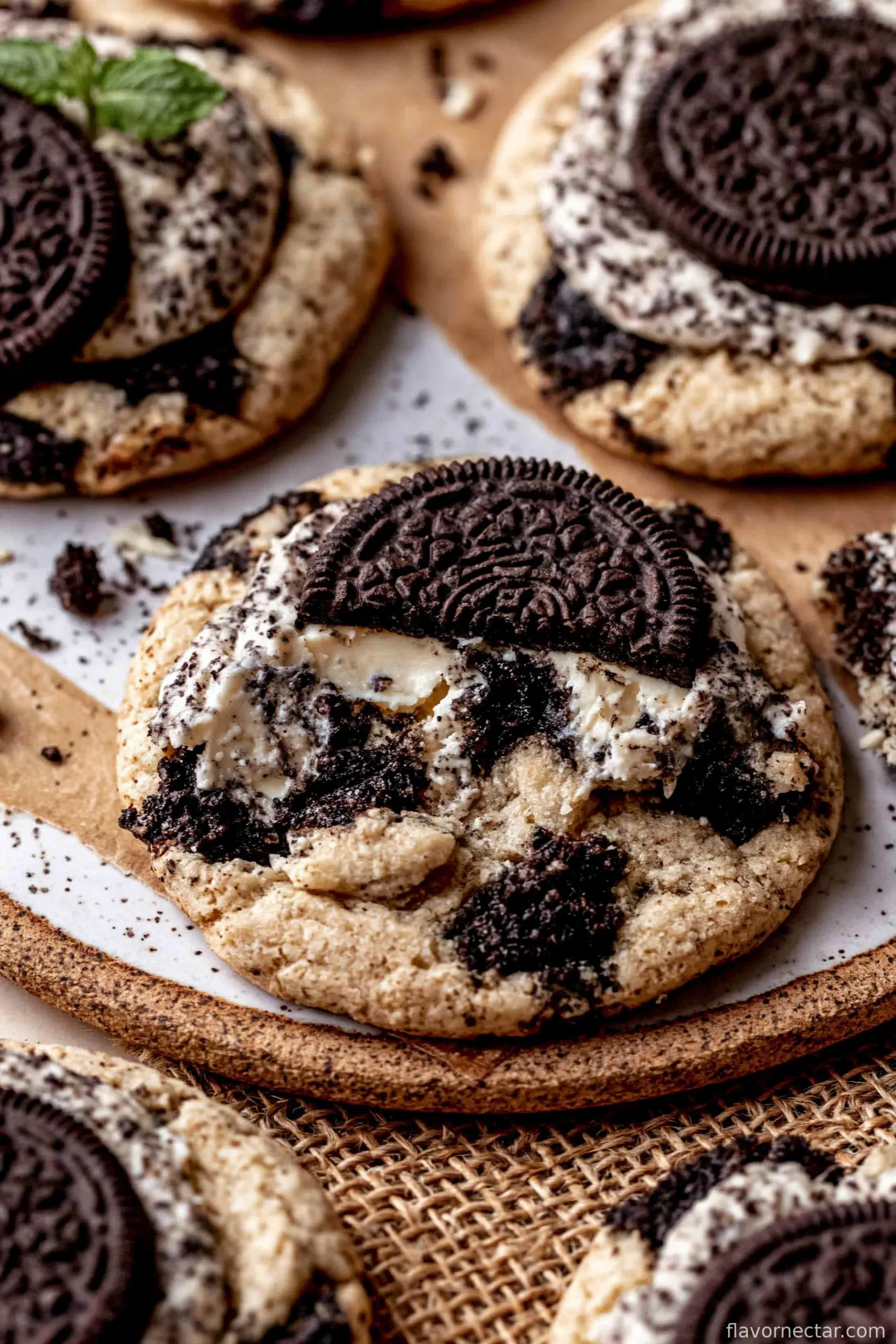 Oreo Cheesecake Cookies