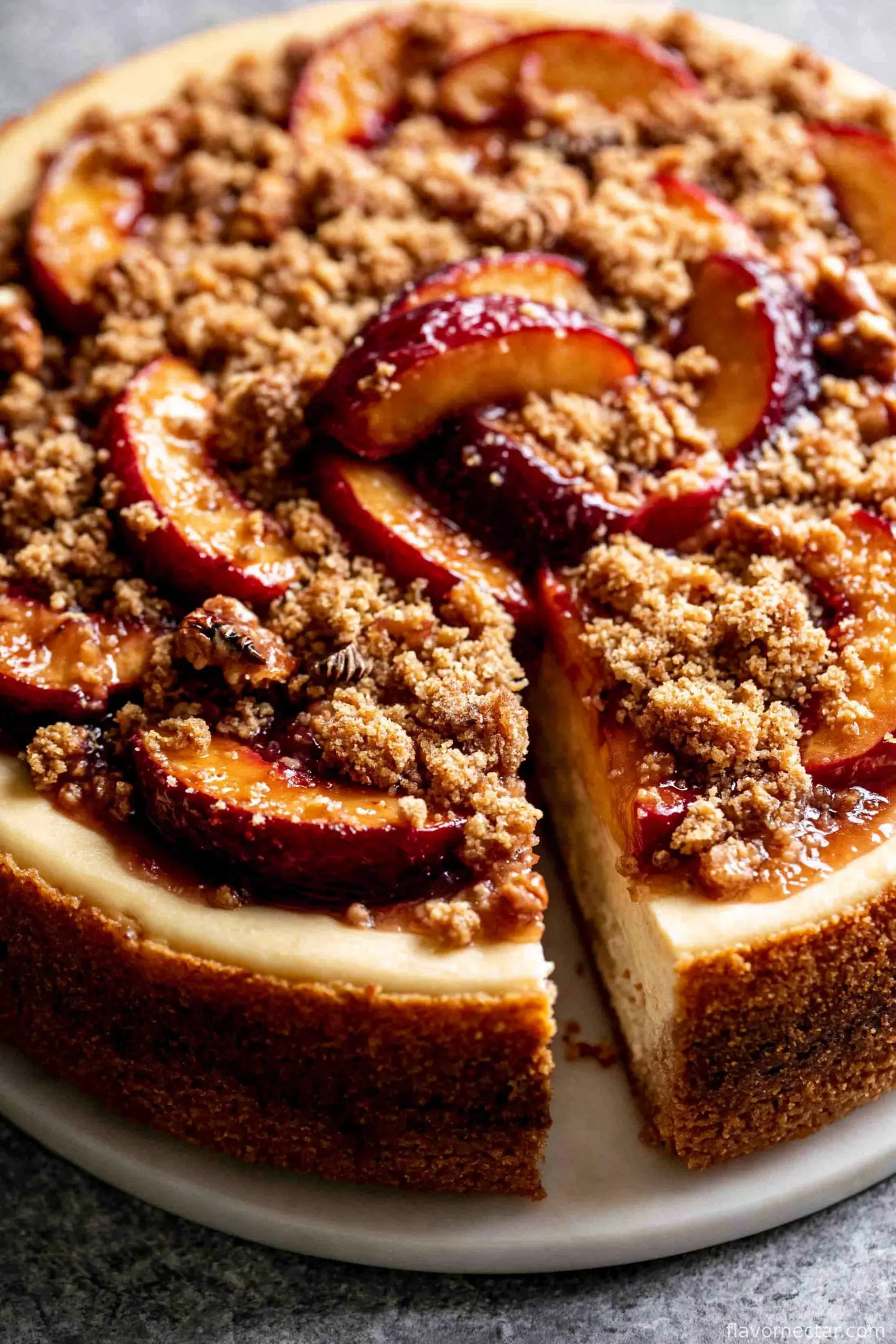 Peach Cobbler Cheesecake