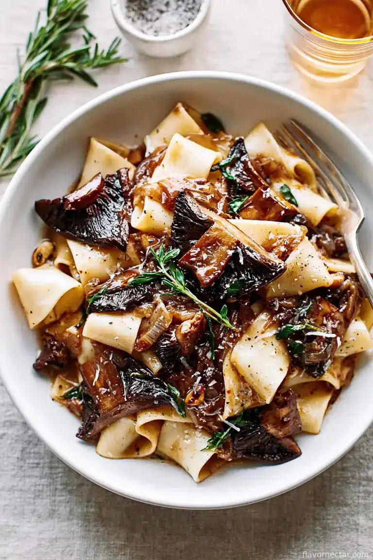 Portobello Mushroom Pappardelle