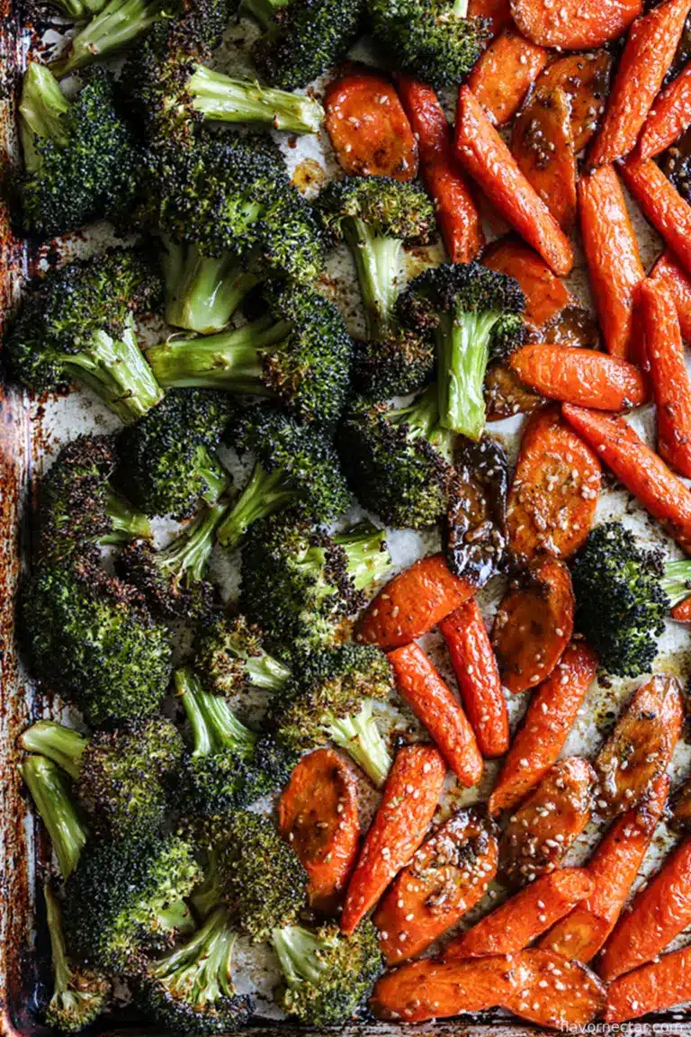 Roasted Broccoli & Carrots (Asian-Inspired)