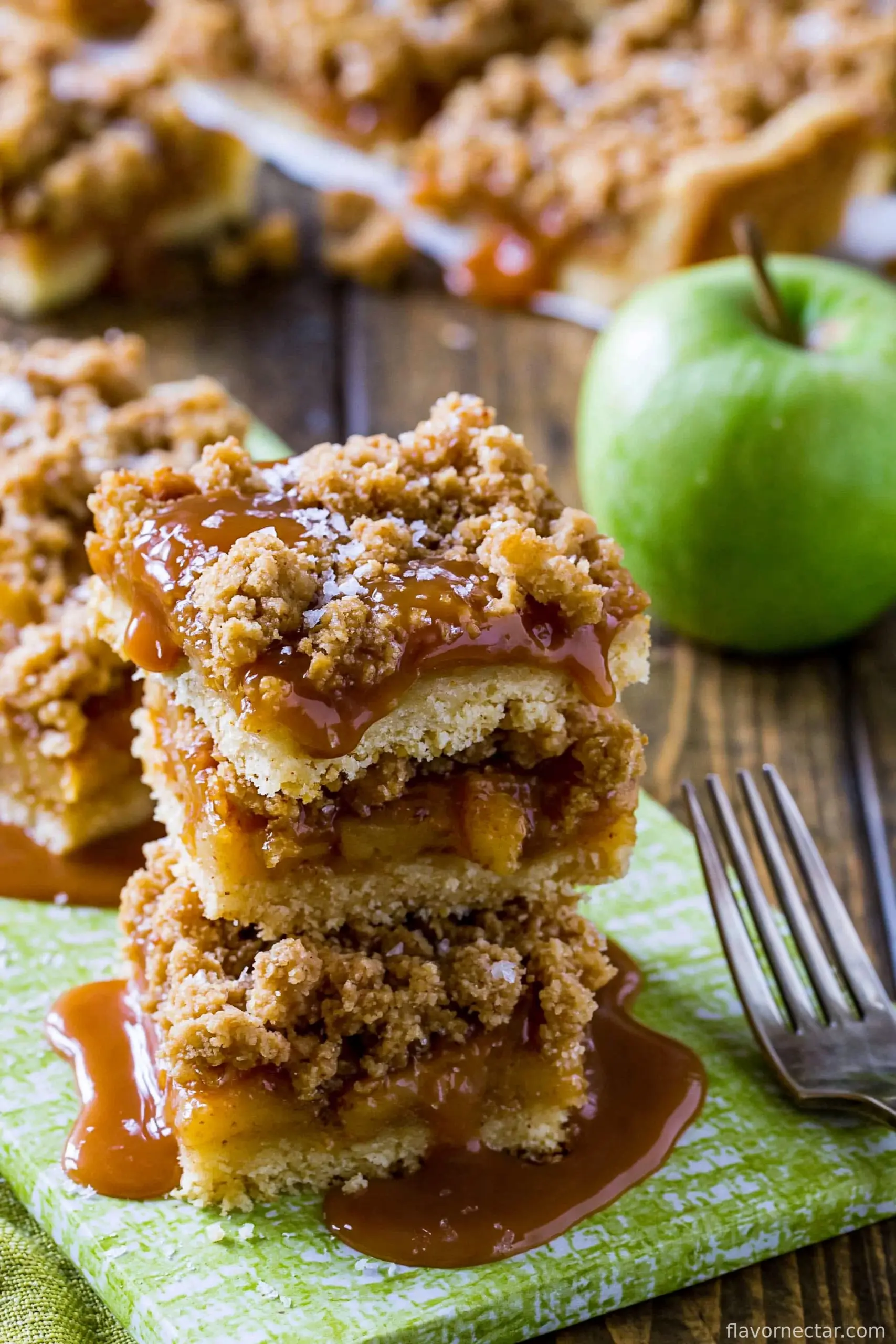 Salted Caramel Apple Pie Bars