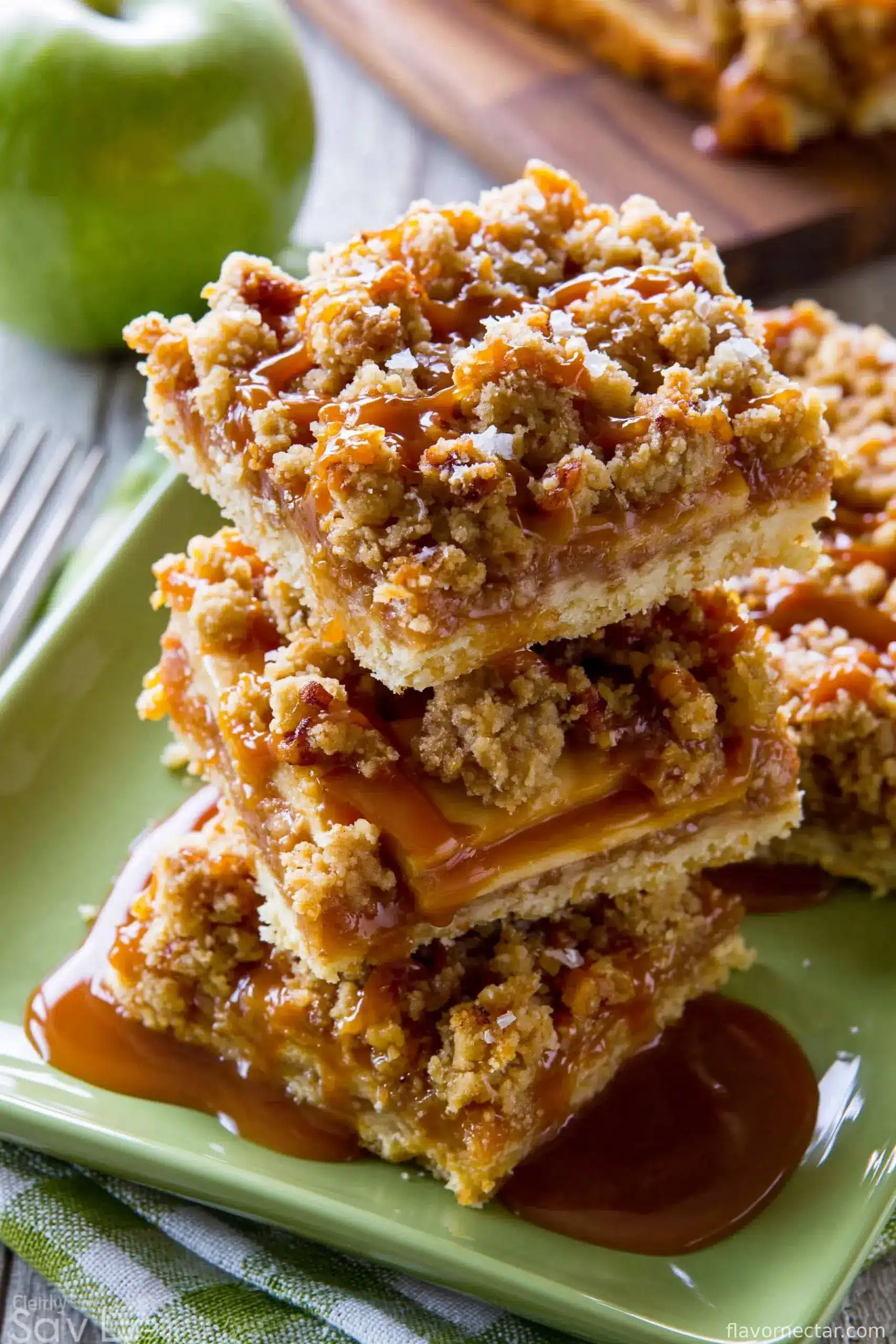 Salted Caramel Apple Pie Bars