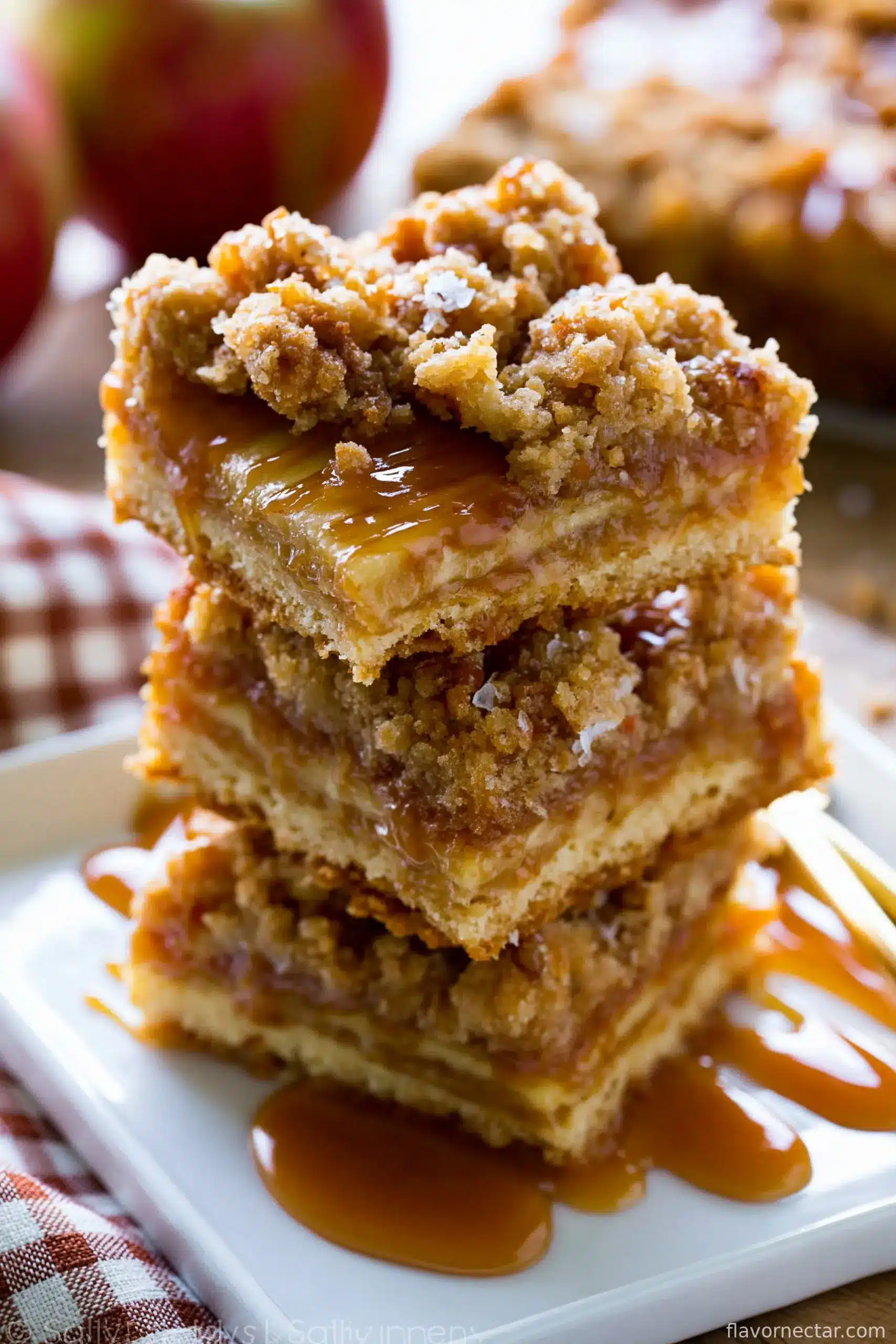 Salted Caramel Apple Pie Bars