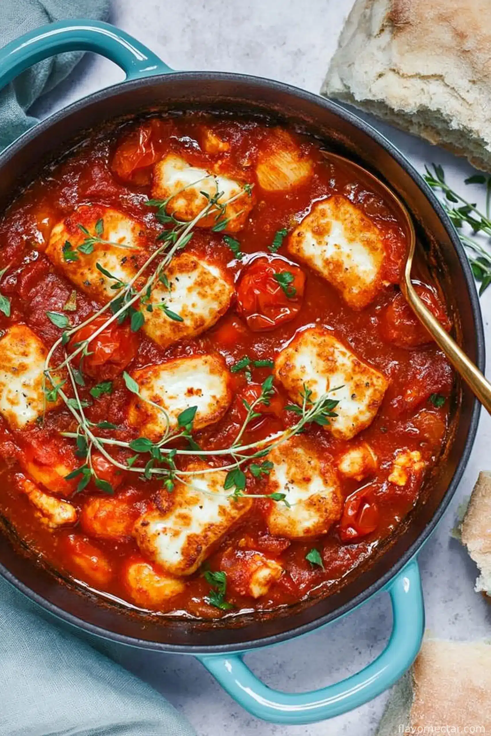 Smoky Tomato & Halloumi Bake
