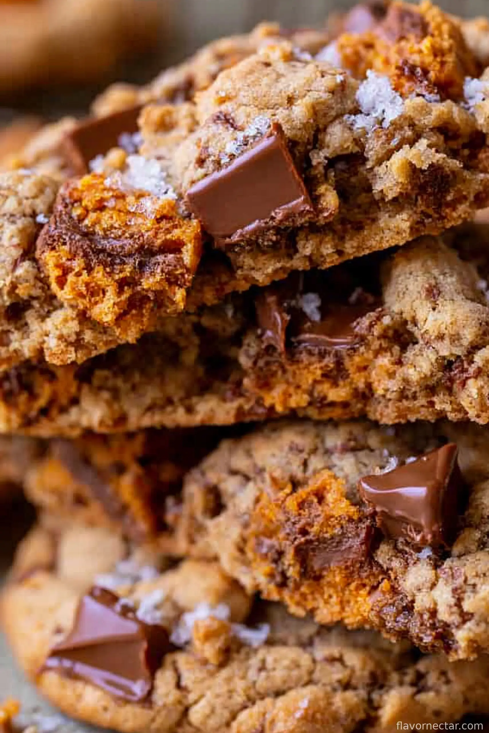 Thick and Chewy Peanut Butter Butterfinger Cookies