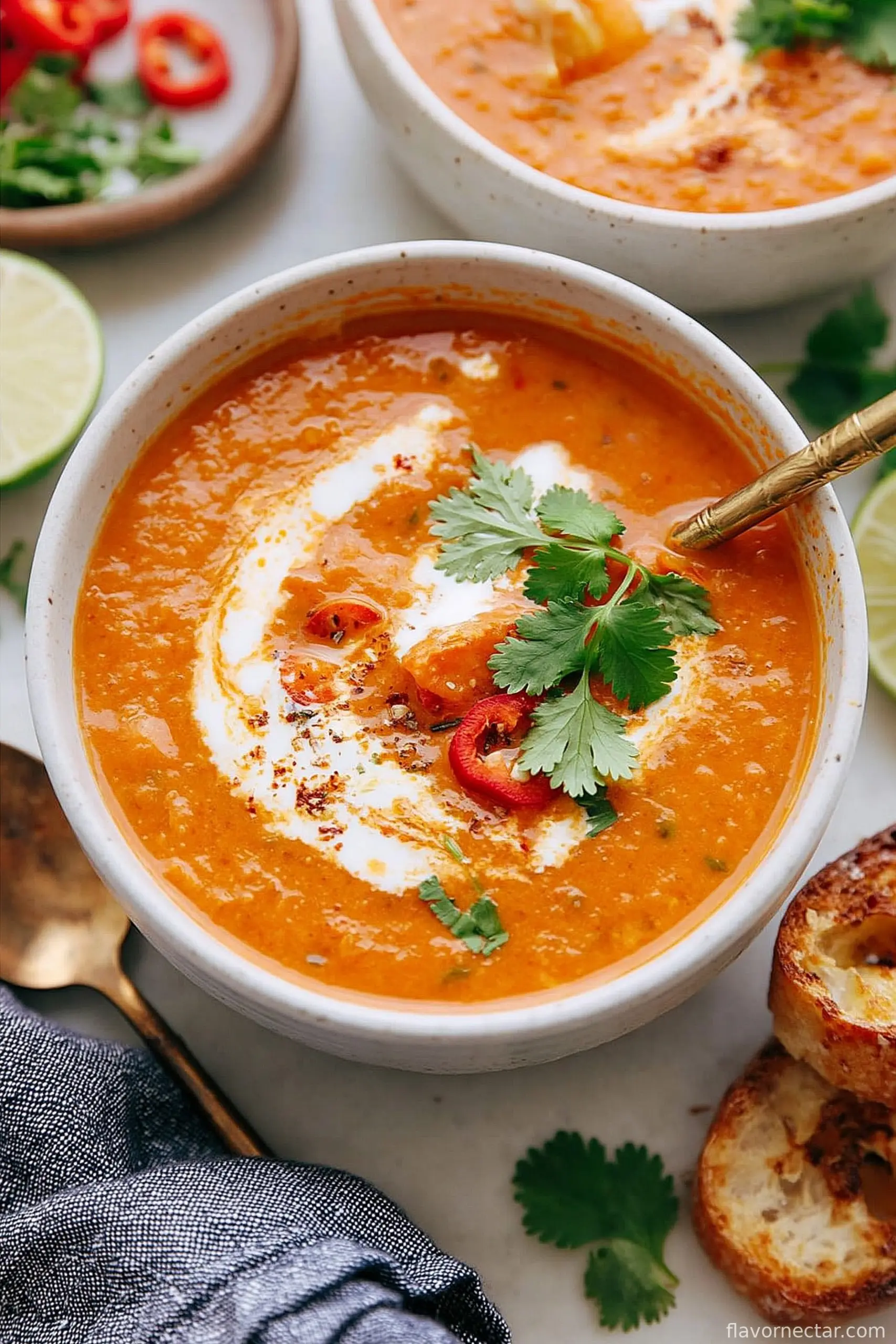 Thai Coconut Red Lentil Soup