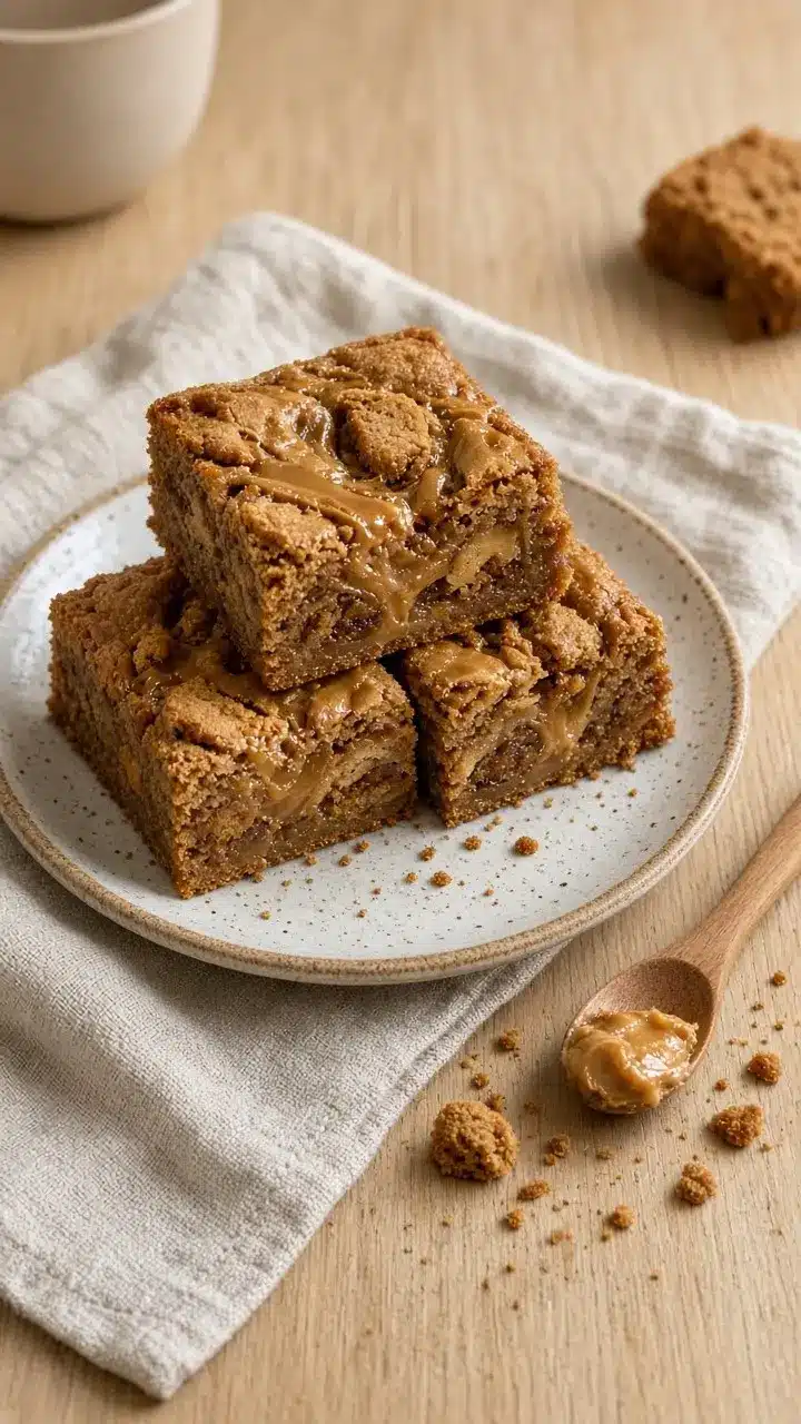 Brown Butter Biscoff Blondies