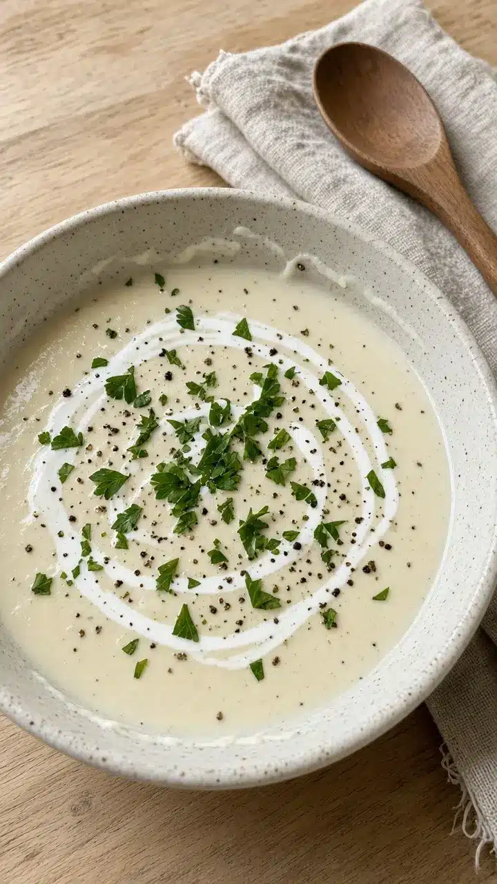 Creamy Roasted Cauliflower Soup