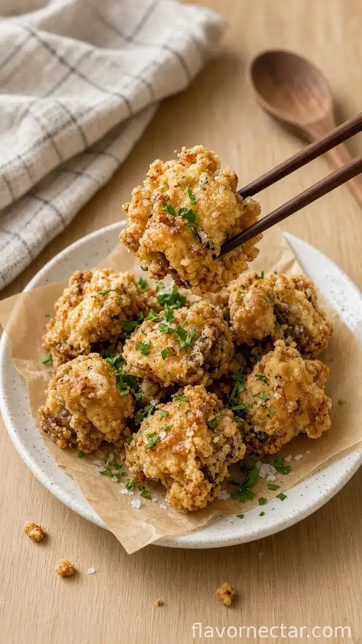 Crispy Beer Battered Mushrooms